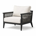 Fauteuil de jardin en aluminium avec coussins en polyester