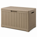 Coffre de rangement en plastique 117x45x57 cm marron