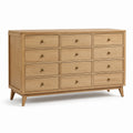 Commode 12 tiroirs en bois de chêne massif
