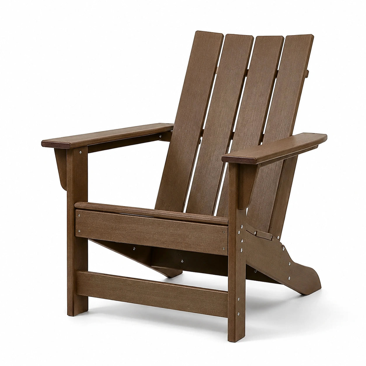 Chaise Adirondack en bois à usage extérieur brun