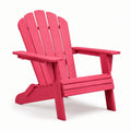 Chaise Adirondack en bois composite rouge