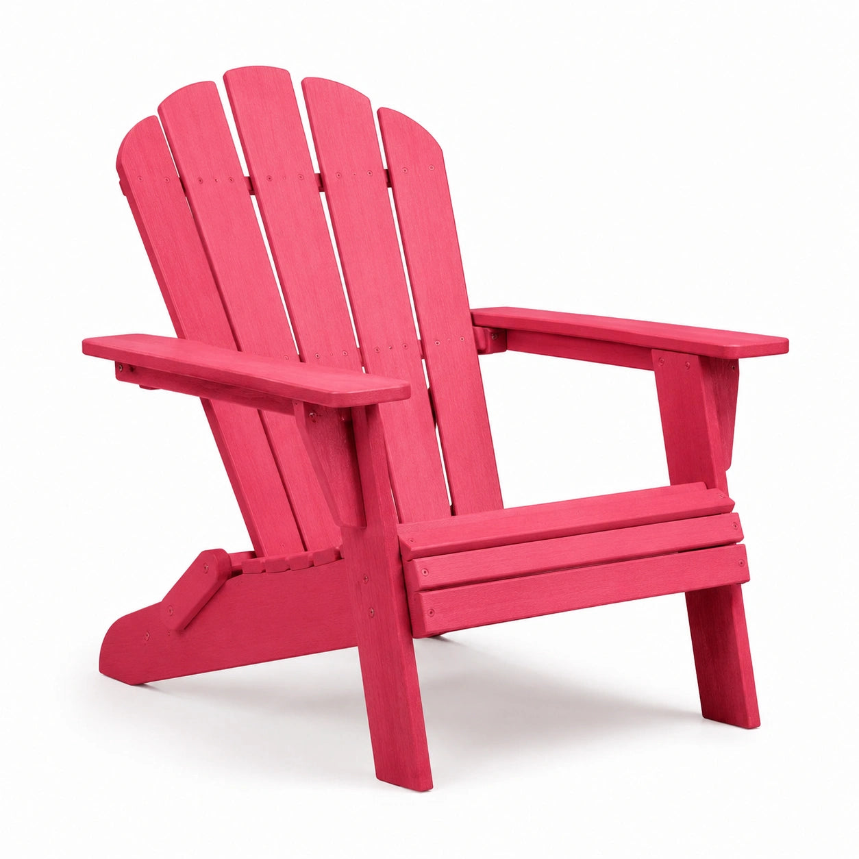Chaise Adirondack en bois composite rouge