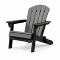 Fauteuil Adirondack en bois composite gris anthracite
