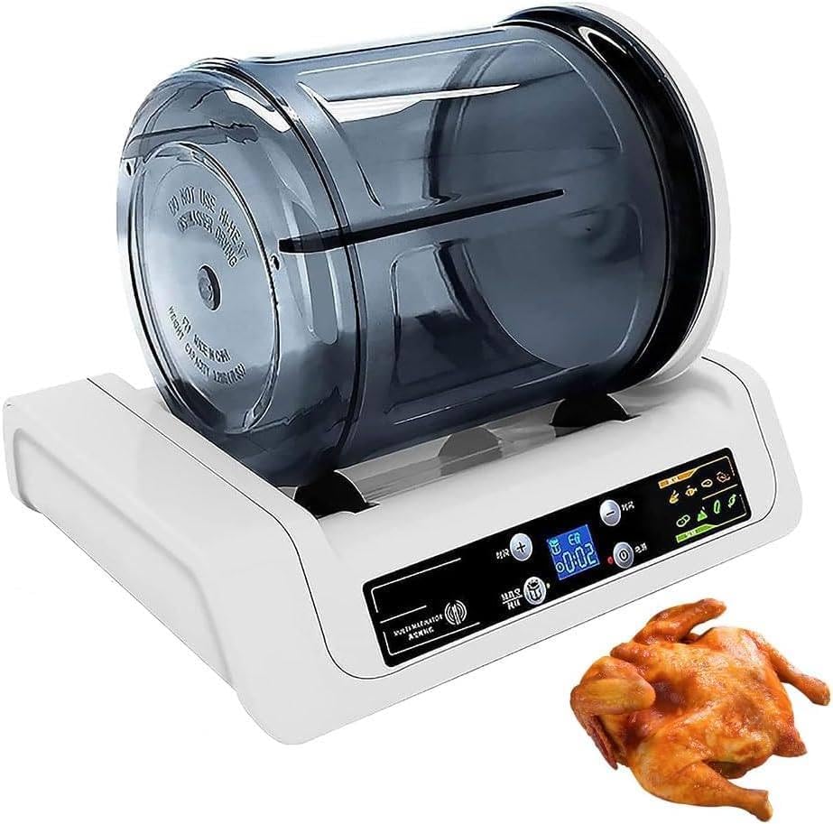 ZIXIAOS Appareils de mise sous vide, 5 L., transparent et respectueux de l'environnement AS, Noir, Machine à Mariner sous Vide Automatique