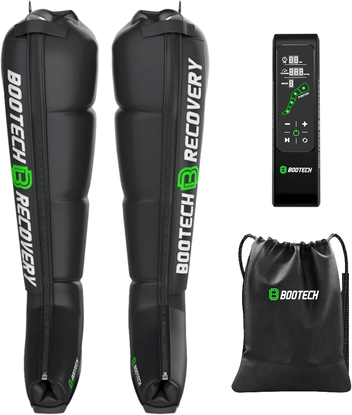 BOOTECH appareil de massage des pieds, Noir, Pressothérapie professionnelle pour la maison, massage des jambes et des pieds fatigués