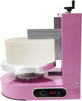 Pxolerig Machines à gâteaux, YM-16 PRCD, 200 W., 110-220 V., 60 dB., 320 tr/min, rose., Machine automatique de revêtement de décoration de gâteaux