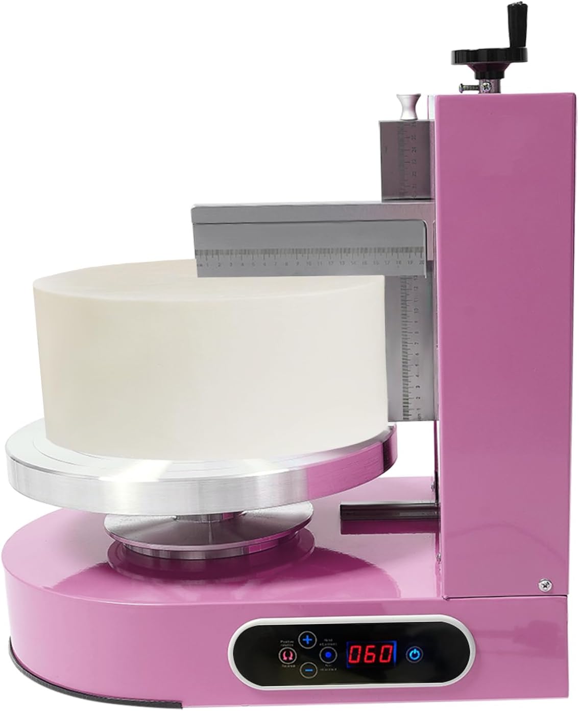 Pxolerig Machines à gâteaux, YM-16 PRCD, 200 W., 110-220 V., 60 dB., 320 tr/min, rose., Machine automatique de revêtement de décoration de gâteaux