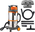 Feider aspirateur eau et poussière, 1400 W, 28 L, Argenté, - Aspirateur spécial plâtre - Eau et poussière - Cuve INOX - FAP1430