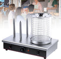 Cashwise Appareils à hot dog, 700 W, 220 V, Argenté, Cuiseur à vapeur électrique professionnel pour hot-dogs