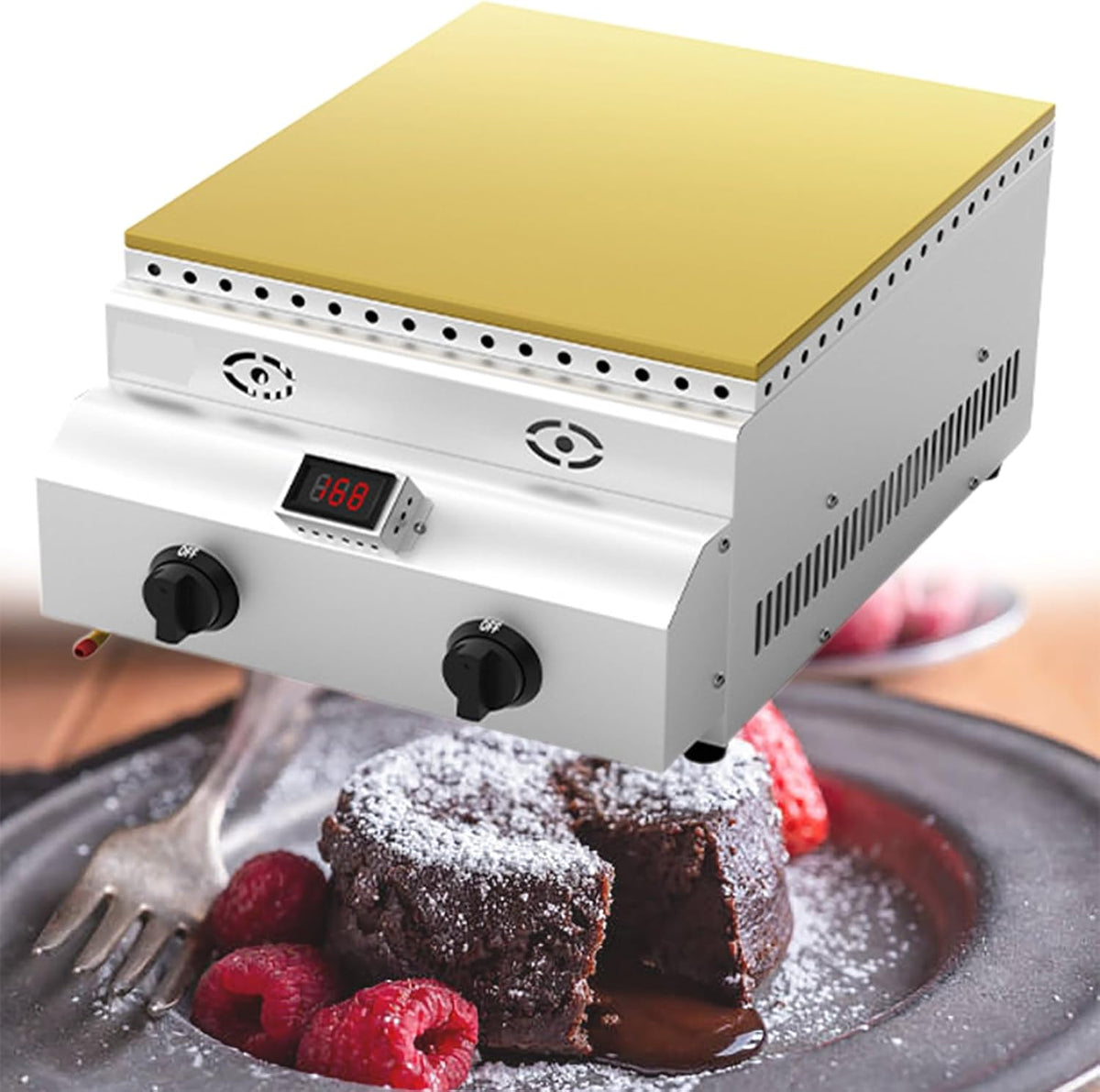 XSDAJSD XSDAJSD, 36,4 x 38 x 19 cm, acier inoxydable, Argenté, Machine à souffler Commerciale, Machine à Cupcakes