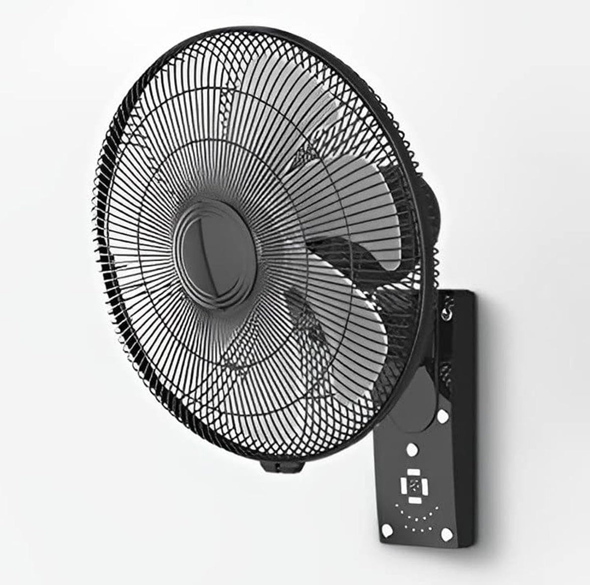 bureau Ventilateur, 40,6 cm, Blanc, mural de avec télécommande, oscillation, 3 réglages de vitesse, minuterie de 7