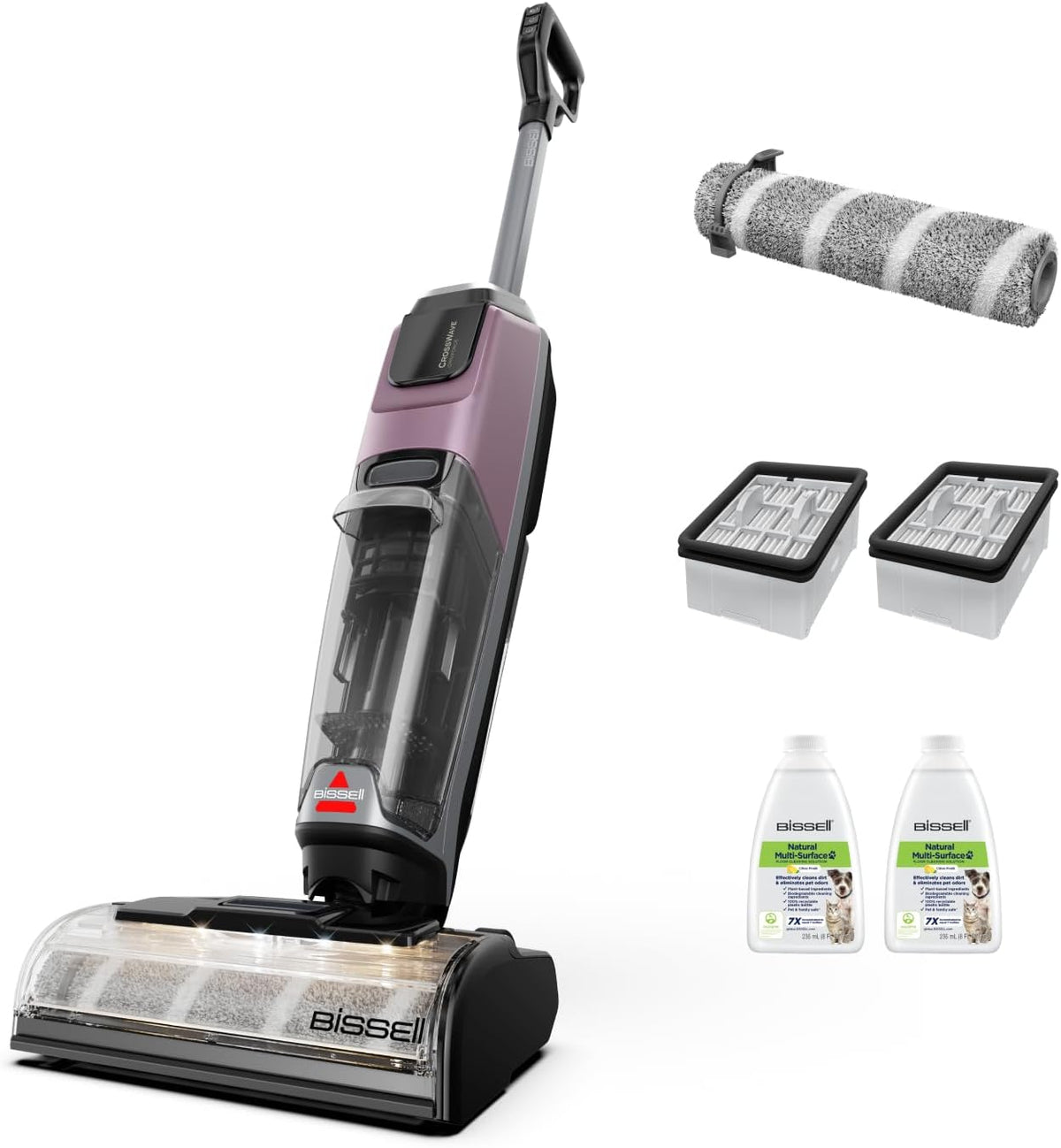 Bissell aspirateur eau et poussière, 350 m, Noir, CrossWave OmniForce EdgeFind Aspirateur Laveur sans Fil 4325N