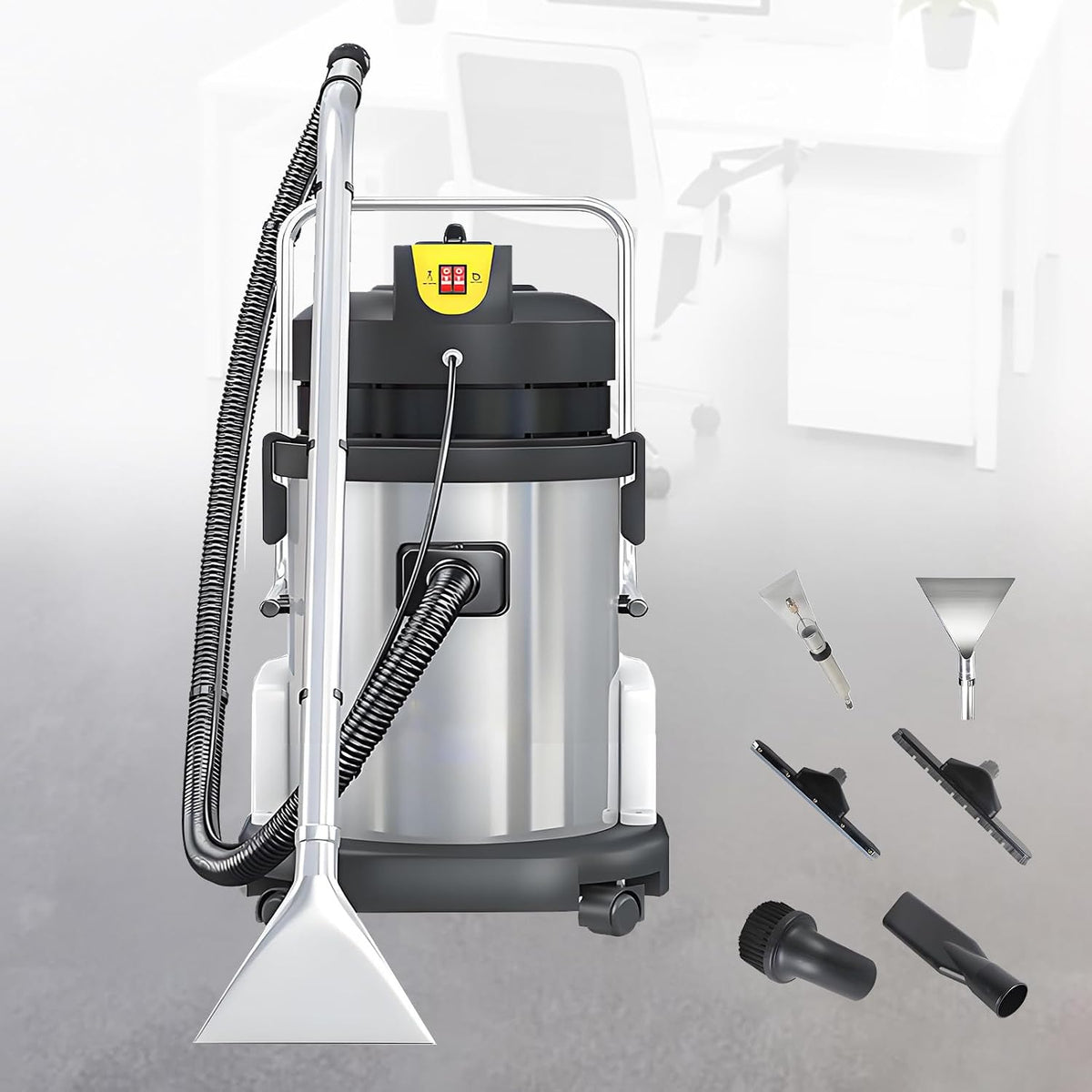 EpyGnom aspirateur eau et poussière, 1034 W, 220-240 V, 20 L, Argenté, Aspirateur Professionnel Puissant Eau et Poussière