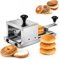 Trancheuse trancheuse électrique, 34 x 19 x 18 cm, Corps en acier inoxydable 304, Lame en acier inoxydable 420, Argenté, à Bagels Commerciale