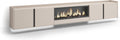 Skraut Home cheminée électrique, 107 cm de large, 32 cm de haut., 34w., 315x50x35 cm, Beige, Meuble TV, Banc Télé
