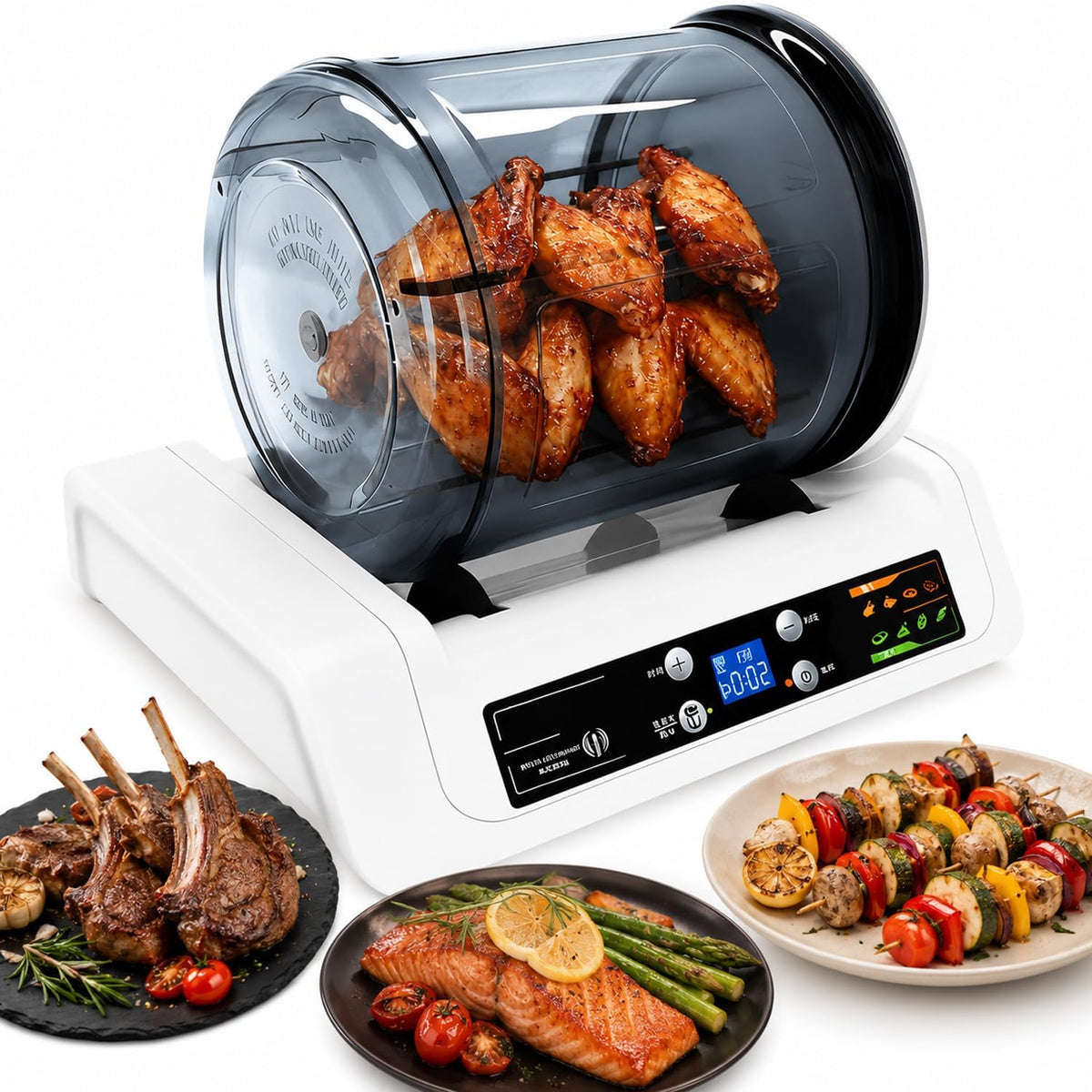 HiJiuAn Bains-marie sous vide, 5 L, 4 W, Acier inoxydable, Noir, Marmite À Viande Professionnelle, Machine À Mariner sous Vide Automatique