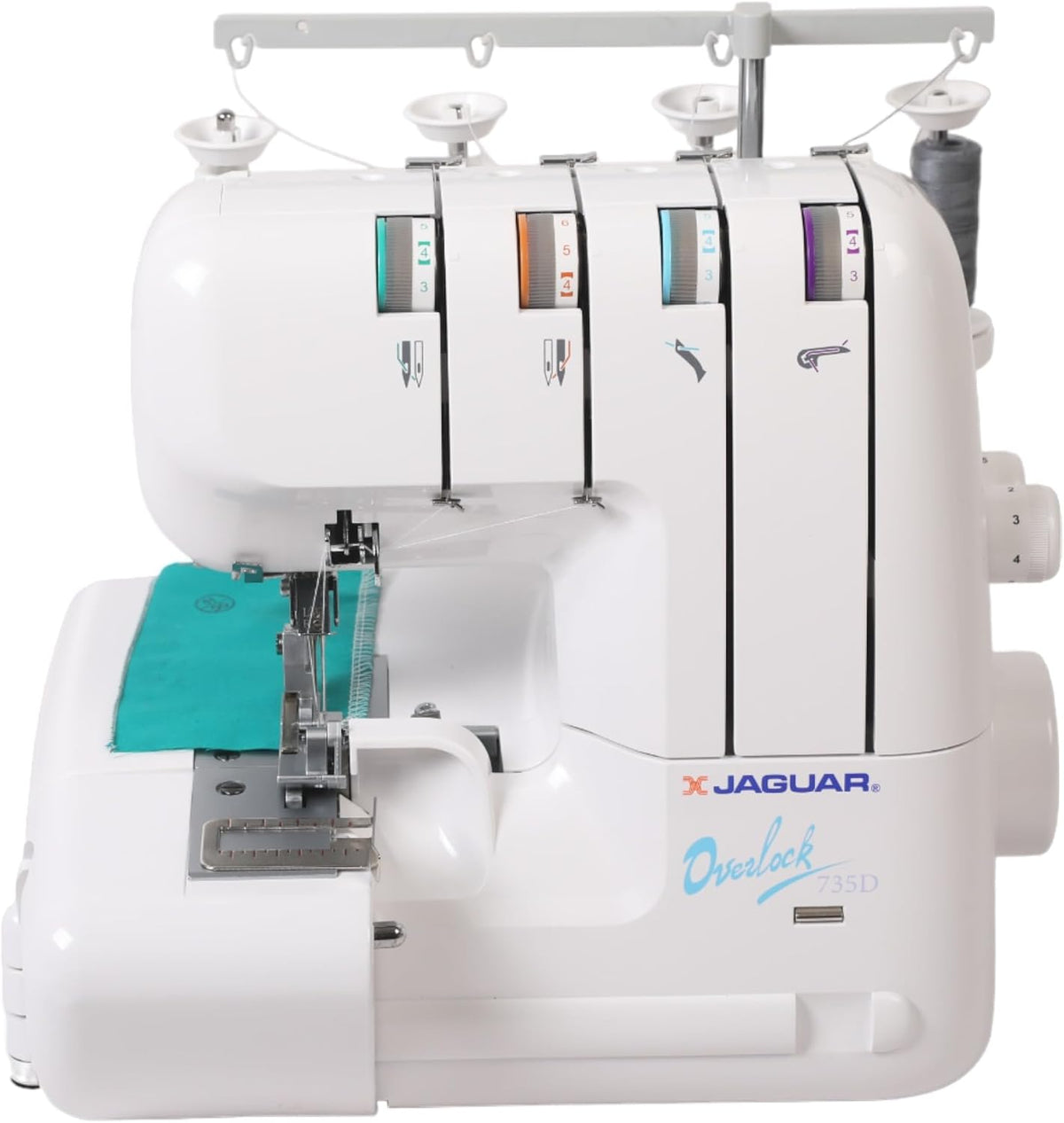 JAGUAR surjeteuse, 220-240 V/50 Hz/111 W., Noir, Machine à Coudre Overlock