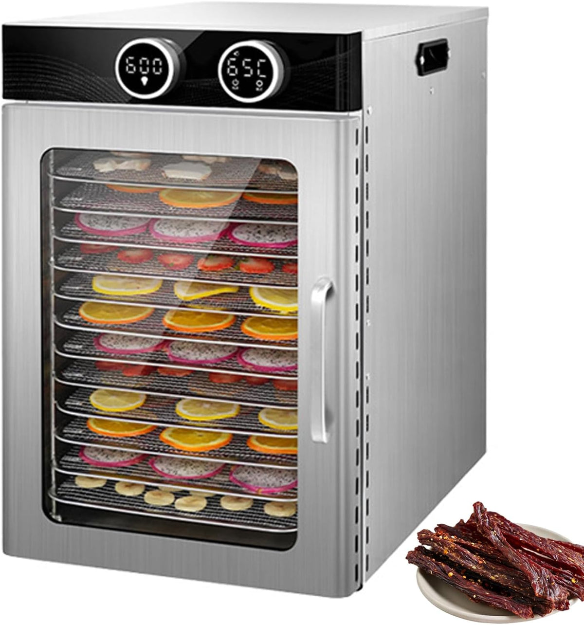 Déshydrateur déshydrateur alimentaire, argent, Légumes Et Friandises Pour Animaux 12Tray