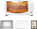 JFGCTYHXY Mini fours, Blanc, Petit Four, Température réglable de 70 à 230 °C, minuterie 60 Minutes, Cuisson Polyvalente