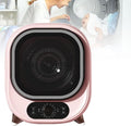 ZyKnaurral Sèche-linges avec pompe à chaleur, 0,8 kg, 450 W, Argenté/Rose, Petit sèche-Linge Portable, sèche-Linge Compact à Chargement Frontal