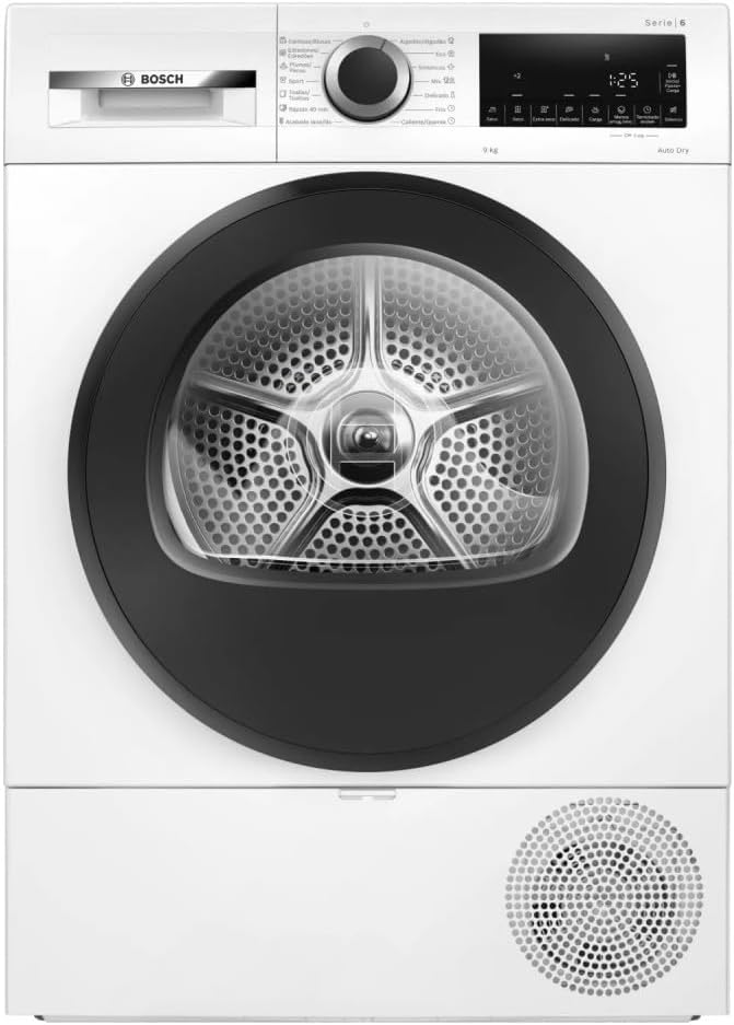 Bosch Sèche-linges avec pompe à chaleur, 9Kg, Blanc, Sèche-linge WQG24200ES