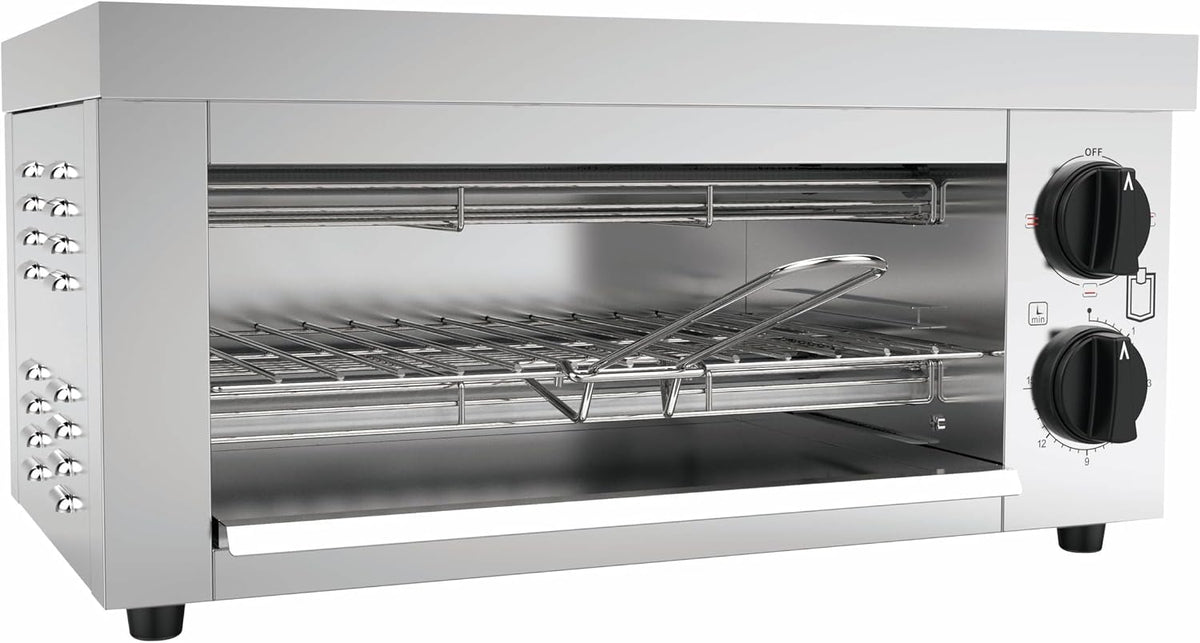 METRO Professional Grille-pains, 49.2 x 28 x 24.4 cm, 2000 W, Noir/Argenté, grille-pain/four à gratin GTO1002