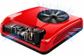 GwlThixion Climatiseurs, 24 V / 12 V, 12 V, 24 V, Blanc/Rouge, Climatiseur De Toit pour VéHicules De Loisirs
