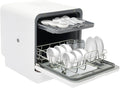 Xigner Lave-vaisselles compacts, QLK-T18., 41 x 46 x 46 cm., 220-240 V, 50 Hz., 6 l, 1100 W, blanc., Mini lave-vaisselle de table