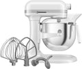 KitchenAid robot pâtissier, 6.6 L, Blanc, Professionnel Relevage Bol, Engrenages Tout Métal, 11 Vitesses, Démarrage Progressif