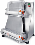 Façonneuse Machines à pâtes, 40 cm, 370 W, Argenté, Laminoir à Pizza Professionnelle, 2 Rouleaux, Formeuse à Froid