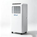 climatiseur portable ZJUNLI, 18000 BTU, 5000 BTU, Blanc, Climatiseur Mobile, 2-en-1 Froid & Chaud, Ventilateur Autoportant avec roulettes