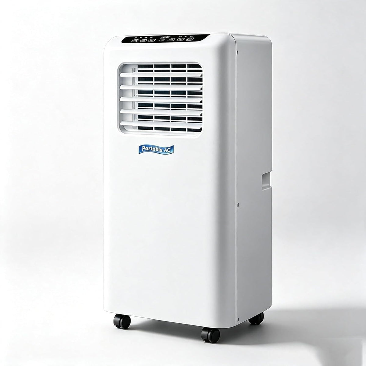 climatiseur portable ZJUNLI, 18000 BTU, 5000 BTU, Blanc, Climatiseur Mobile, 2-en-1 Froid & Chaud, Ventilateur Autoportant avec roulettes