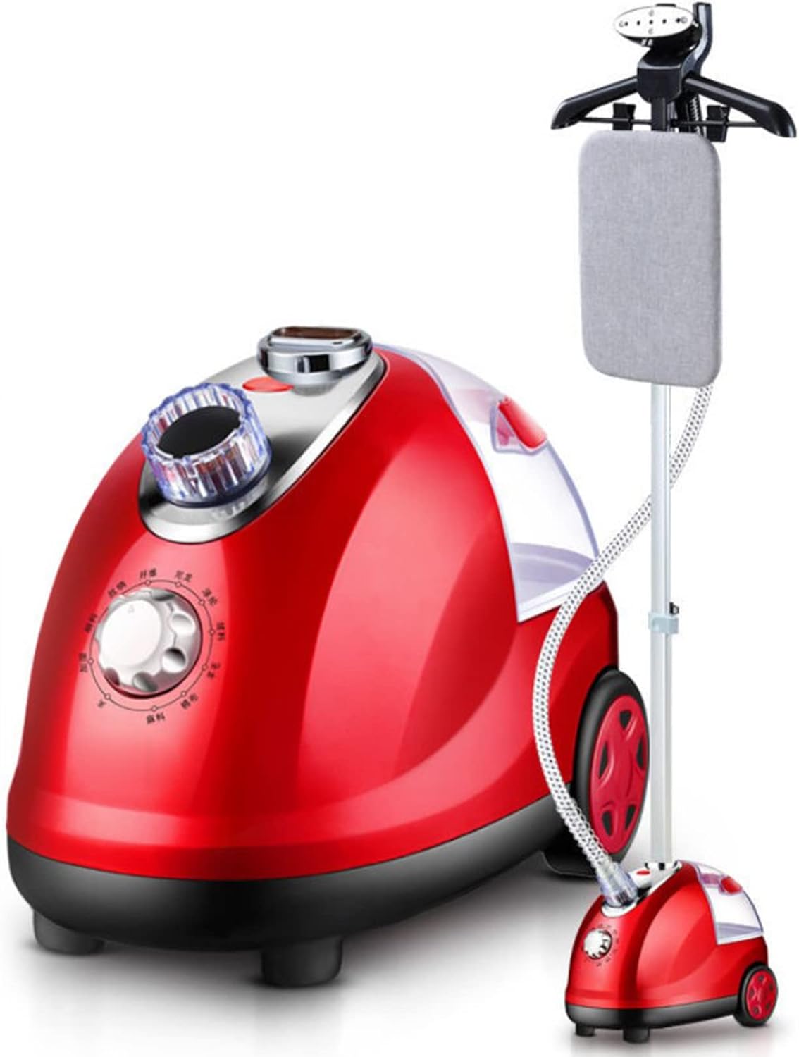 CQLXZ défroisseur vapeur, 2000 W, Noir, Professionnel avec contrôle de la Vapeur en 10 étapes, Planche à Repasser et Cintre