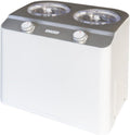 Unold sorbetière, 2,4 L, 250 W, Argenté/Blanc, Doppio Compresseur pour Acier Satin