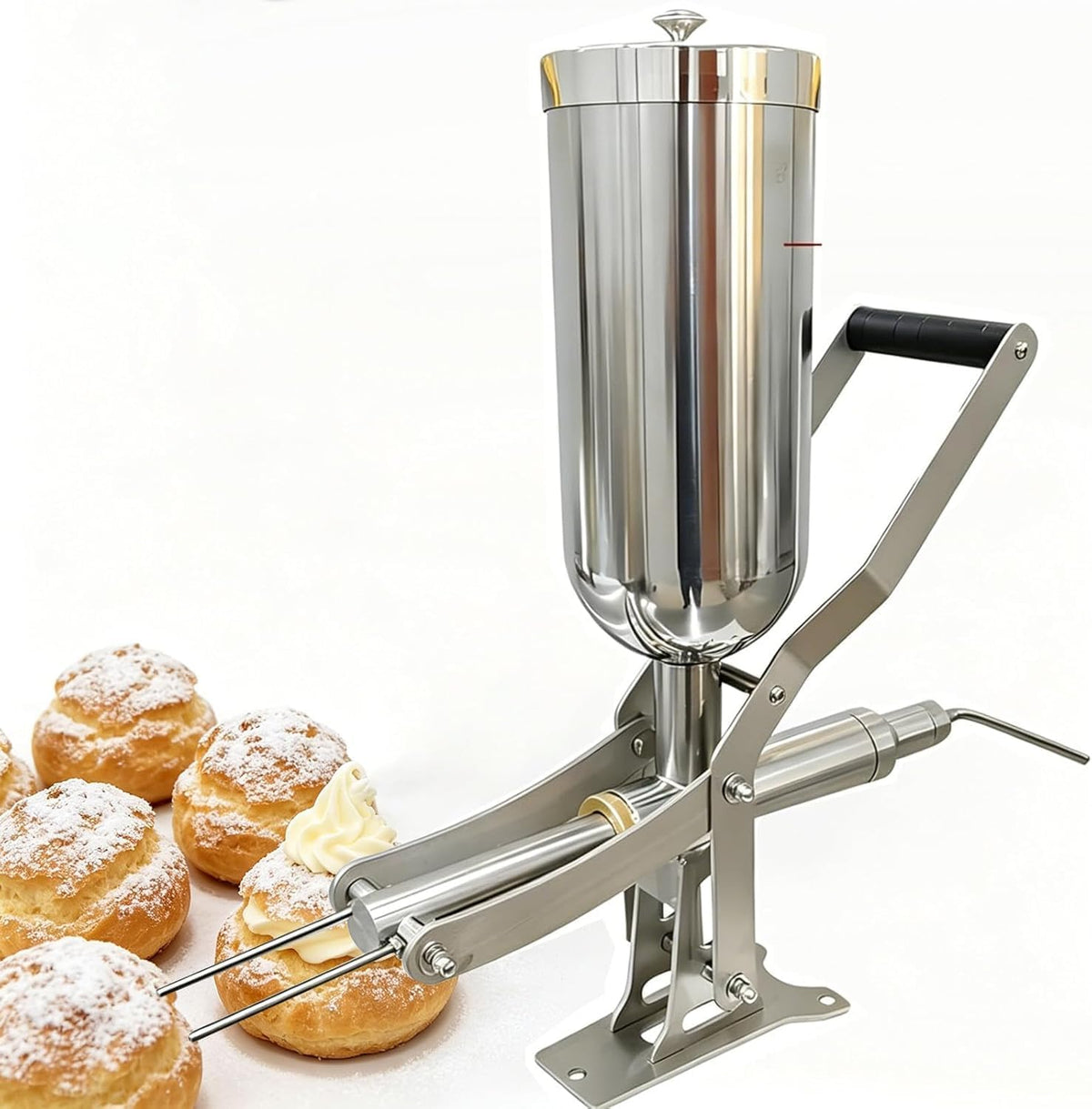 Machine Machines à donuts, 5 litres., 5 L, acier inoxydable 304., Noir, à churro, très résistante avec 4 buses