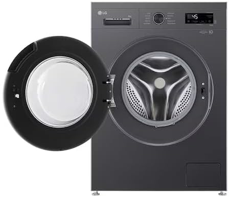 LG lave-linge, 9 kg, Noir, F84B15MBS, Wasmachine, 6 motion direct drive™