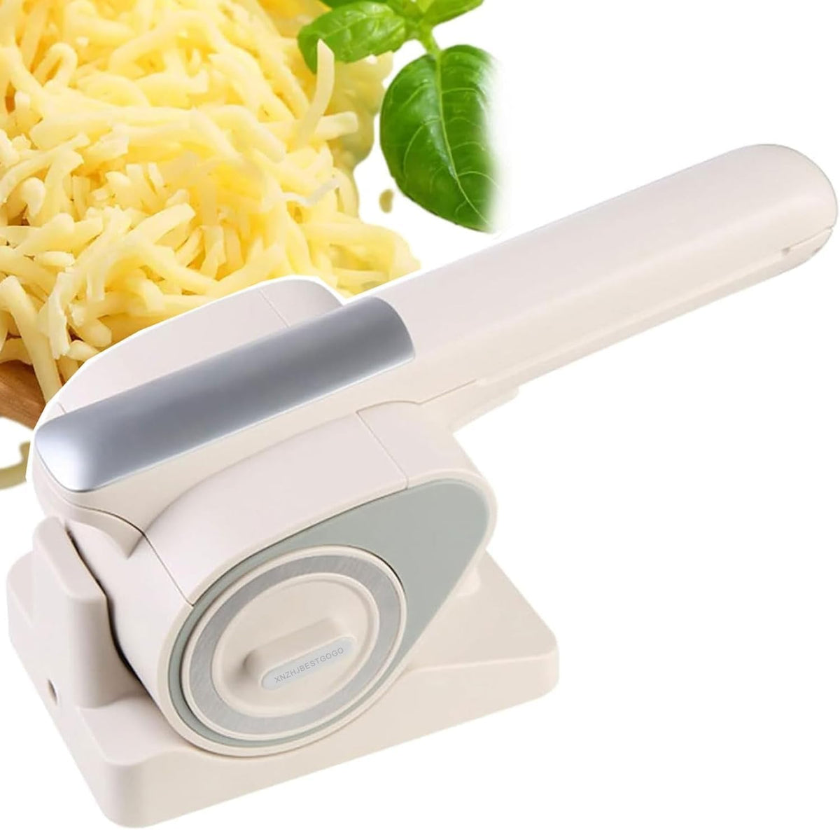 Râpe Râpes à fromage électriques, 25 x 10,5 x 13,5 cm / 9.84*4.13*5.3in., 28 ml., ABS., jaune crème., à fromage électrique sans fil
