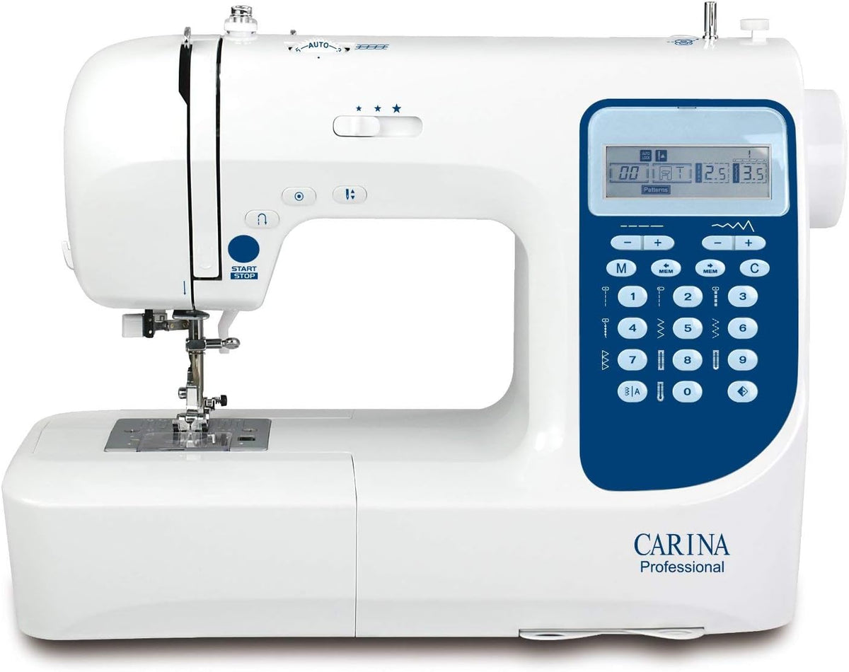 Carina machine à coudre, Blanc, 291875 professionnelle avec accessoires