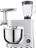 MINHUIJIHUI robot pâtissier, 1500 W, 6 L, Noir, Mélangeur 3 en 1 Professionnel, Pieds à ventouse pour plus de stabilité