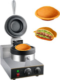 Machine gaufrier, 1300 W, 1300 W, Argent, à Hamburger Ufo, Presse à Hamburger à Crème Glacée Commerciale, Chauffage Double Face
