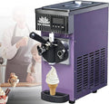 WIANQIAN sorbetière, 20 x 40 x 51 cm, 450 W, 5 L, 2,5 L, 1 L, Acier inoxydable, Violet, Machine à glace italienne avec écran LED et débit 4