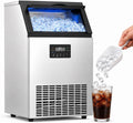 JIYINGHUI machine à glaçons, 500 × 400 × 800 mm, 370 W, 60 kg, 15 kg, Argenté, Commerciale 45- /24H, Acier inoxydable