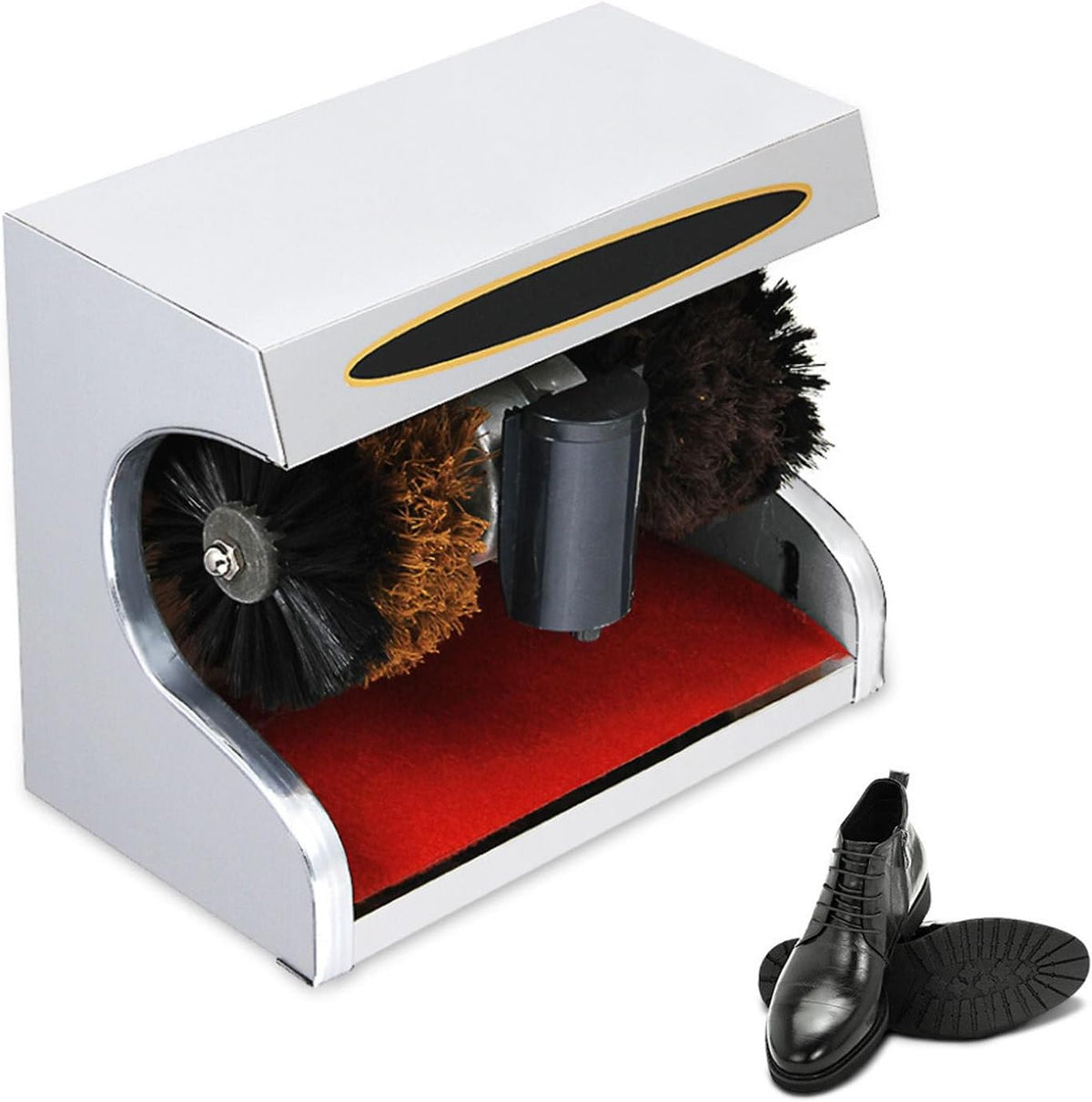 KJdxfhFH Accessoires chaussures et entretien, 220 V CA / 50 Hz, ≤ 60 dB, Noir, Cireuse à chaussures, Cireuse à chaussures automatique induction