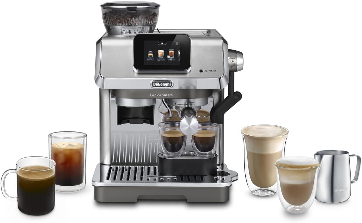 De'Longhi machine à café, Noir, La Specialista Touch EC9455.M Machine à expresso avec moulin à café, fonction Cold Brew