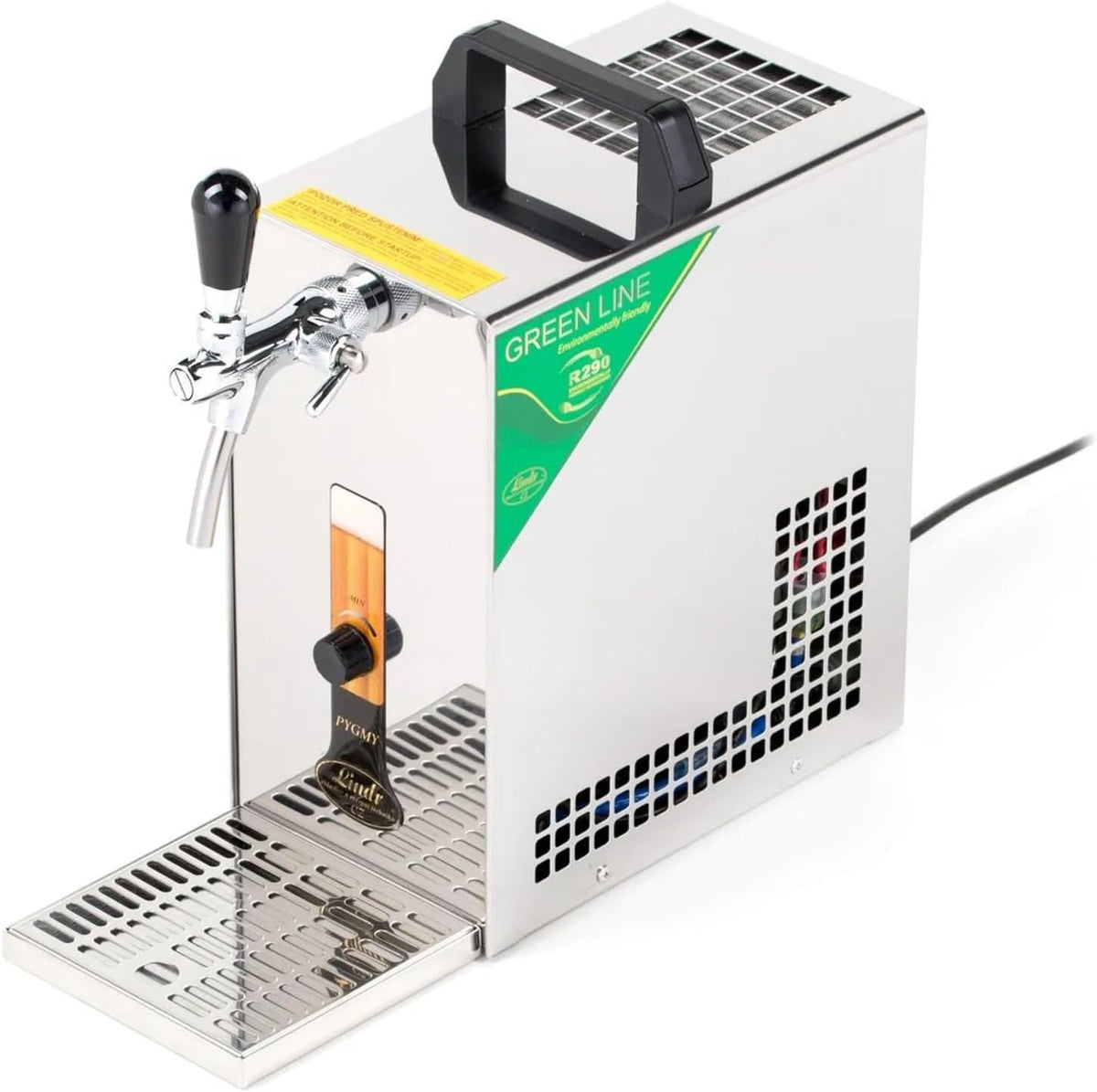 ich-zapfe.de Tireuses à bières, 25 litres, Vert, Pompe a Biere 1 Ligne, Green Line, tête de Distribution : Type S