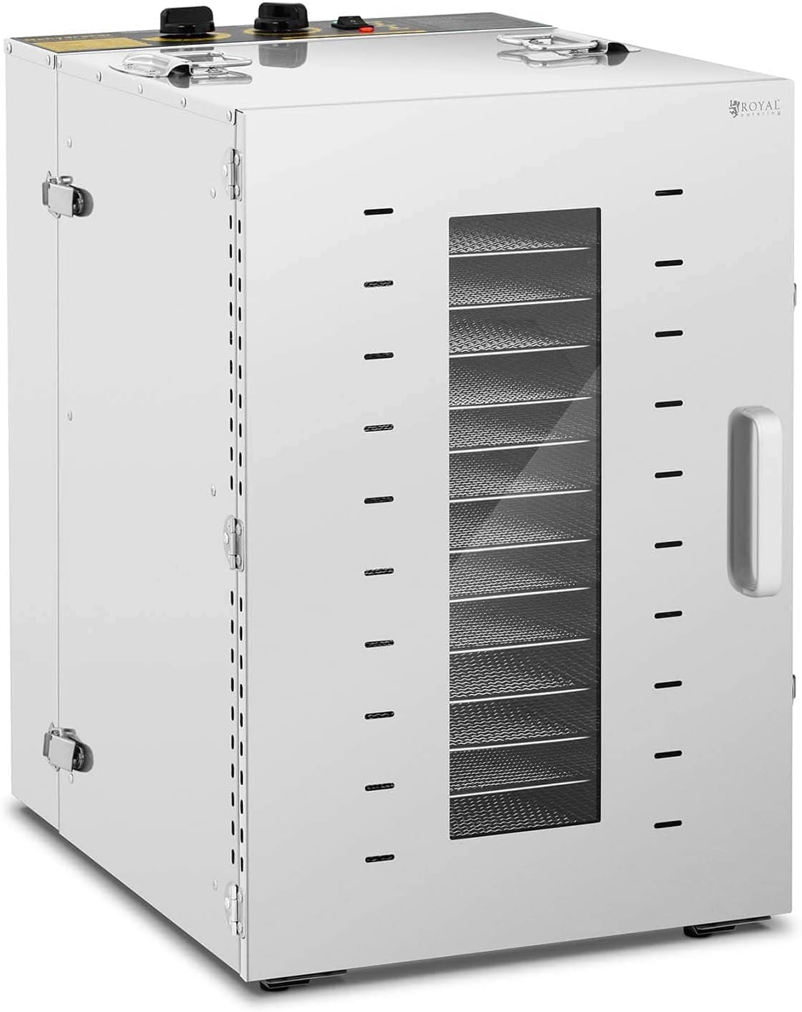 Royal Catering déshydrateur alimentaire, 1500 W, Argenté, Séchoir D Aliments D'Aliments De Nourriture RCDA-1350/100S (