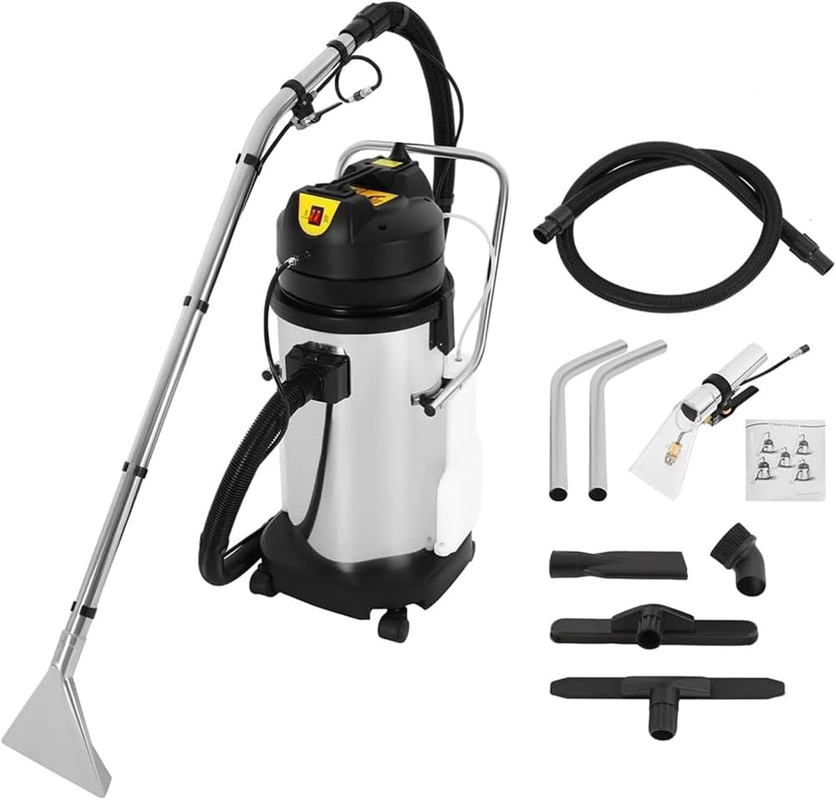 CYMYYDS nettoyeur de tapis, 30 L (7,93 gal), 40 L (11 gal), 60 L (15,85 gal), 40 L, Noir, Professionnel 3 en 1 avec Brosse Et Pulvérisateur