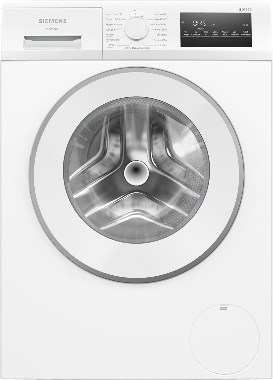 SIEMENS lave-linge, 9 kg., 1400 tr/min, Noir, WM14N22A iQ300 Machine à laver à chargement frontal, speedPack L