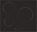 table de cuisson CANDY, 60 cm, 5500w, Noir, Vitrocéramique 3 Feux - CH63CT