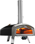 Mimiuo four à pizza, 40 cm, 41 cm, Noir/Argenté, Grand Extérieur (16'), Bois et Charbon, Guidage Intelligent de la Température
